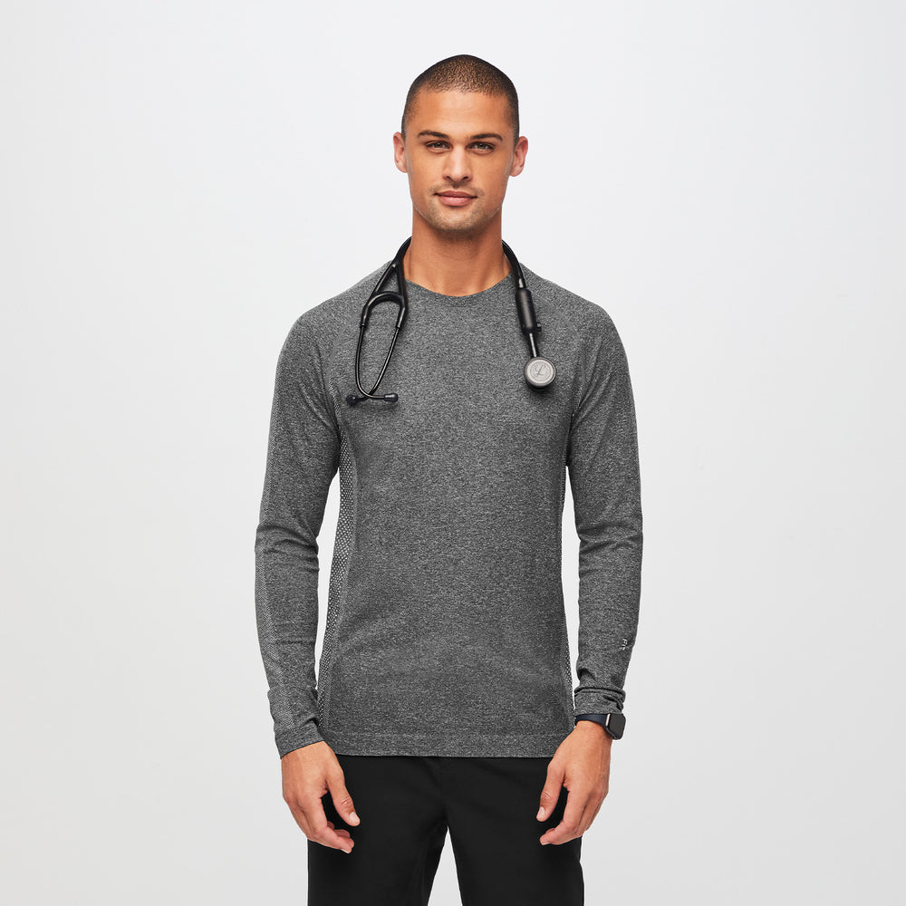 men's Graphite Makato Seamless - Longsleeve Underscrub