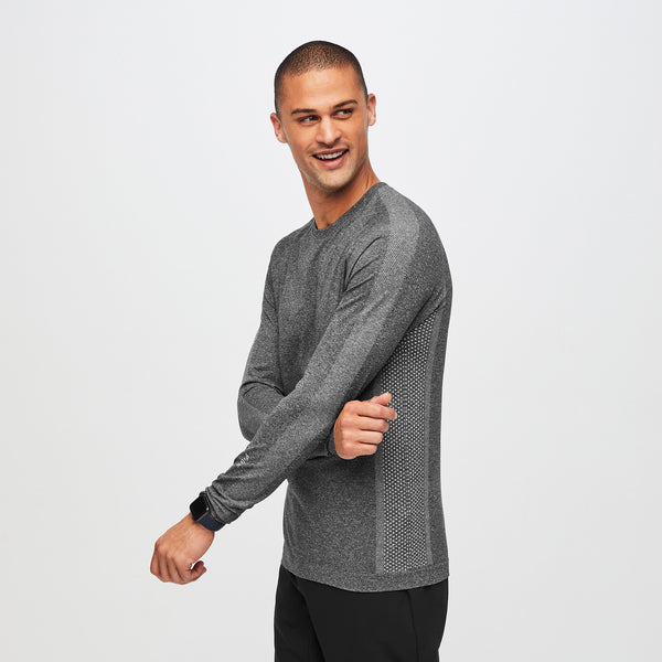 Men's Graphite Makato Seamless - Long-Sleeve Underscrub (3XL-6XL)
