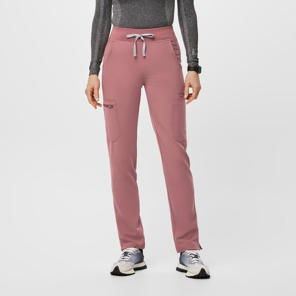 Women's MauveYola High-Rise Slim - Tall  Scrub Pant (3XL - 6XL)