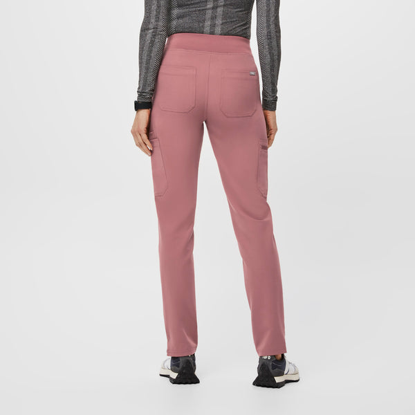 Women's MauveYola High-Rise Slim - Tall  Scrub Pant (3XL - 6XL)