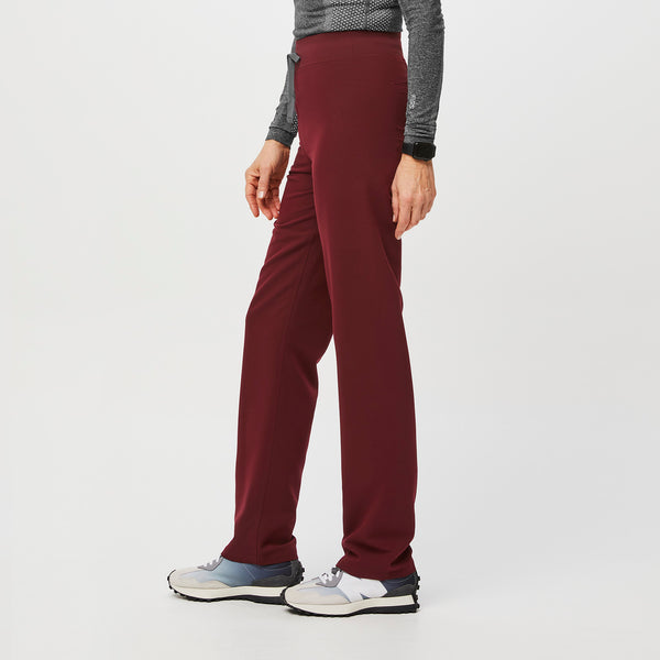 Women's Burgundy Livingston High-Rise - Straight-Leg Scrub Pant™
