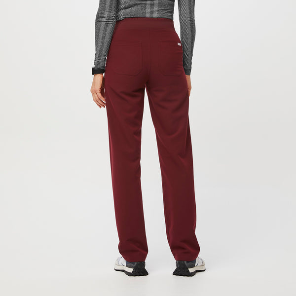Women's Burgundy Livingston High-Rise - Straight-Leg Scrub Pant™