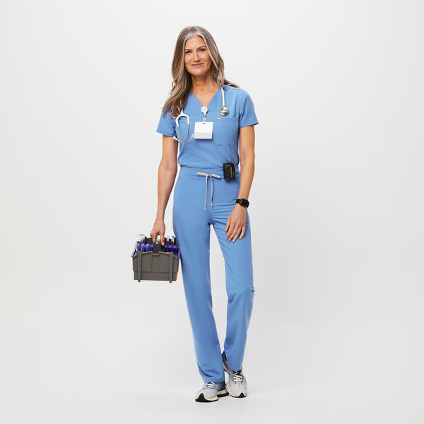 Women's Ceil Blue Livingston High-Rise - Straight-Leg Scrub Pant™