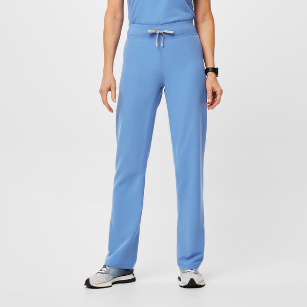 Women's Ceil Blue Livingston High-Rise - Petite Straight-Leg Scrub Pant™