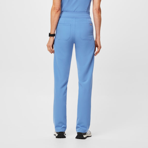 Women's Ceil Blue Livingston High-Rise - Petite Straight-Leg Scrub Pant™