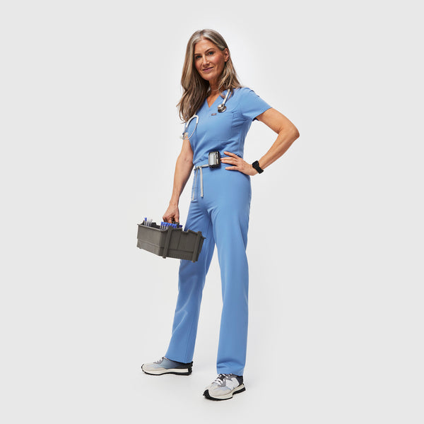 Women's Ceil Blue Livingston High-Rise - Tall Straight-Leg Scrub Pant™