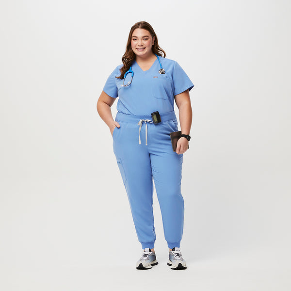 Women's Ceil Blue Zamora High-Rise™ - Tall Jogger Scrub Pant (3XL - 6XL)