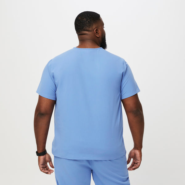 Men's Ceil Blue Leon-  Scrub Top™ (3XL - 6XL)