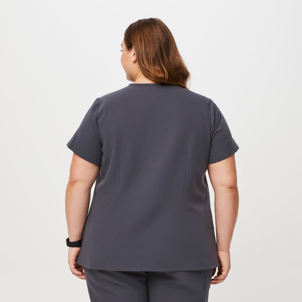Women's Charcoal Catarina™-  Scrub Top (3XL - 6XL)