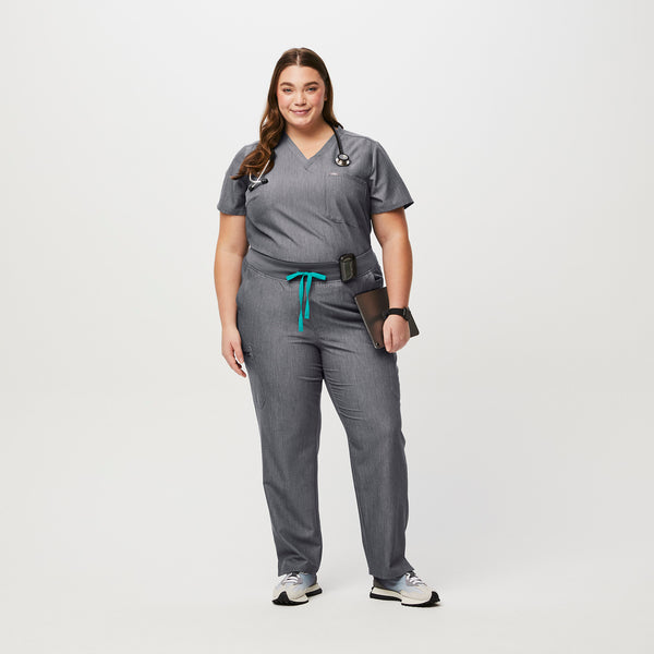 Women's Graphite Yola High-Rise Slim - Petite  Scrub Pant (3XL - 6XL)