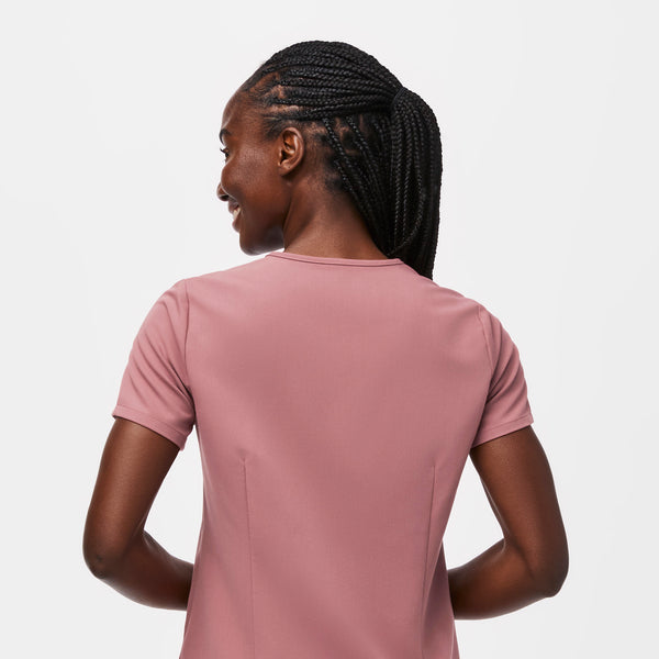 Women's Mauve Catarina™ Contrast -  Scrub Top