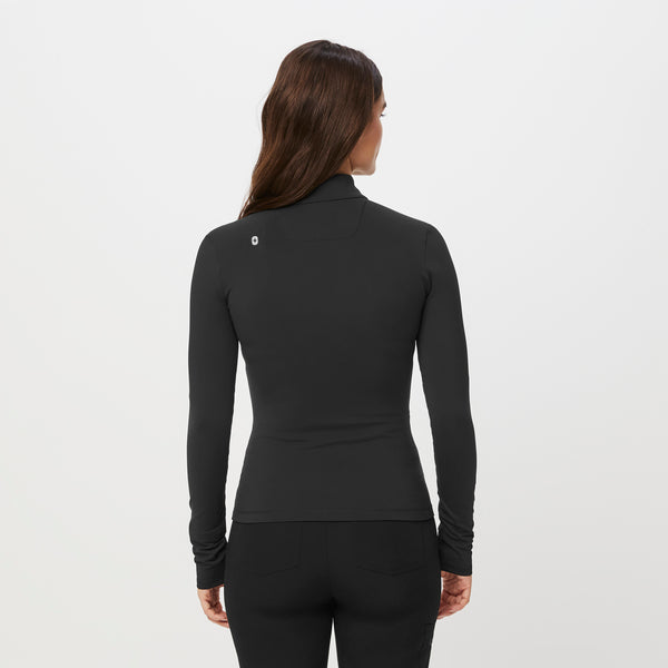 Women's Black ContourKnit Scrub Jacket