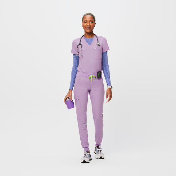 women's Lavender Dew Zamora™ - Jogger Scrub Pants (3XL - 6XL)