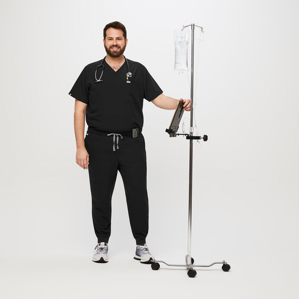 Men's Black Tansen™ - Short Jogger Scrub Pant (3XL - 6XL)