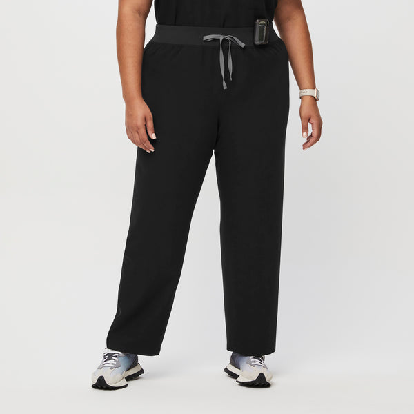 Women's Black High-Rise Livingston - Straight-Leg Scrub Pant™ (3XL - 6XL)