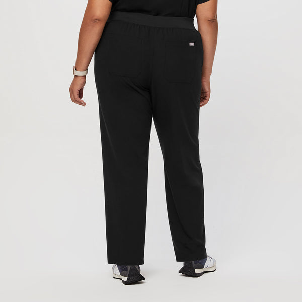 Women's Black High-Rise Livingston - Straight-Leg Scrub Pant™ (3XL - 6XL)
