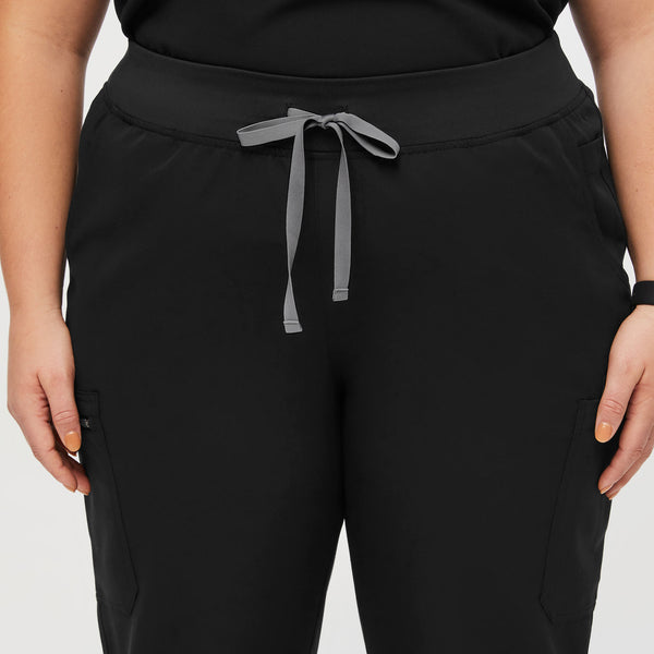 Women's Black Yola High-Rise Slim - Tall  Scrub Pant (3XL - 6XL)