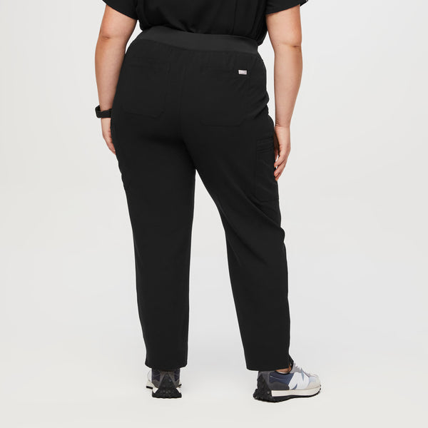 Women's Black Yola High-Rise Slim - Tall  Scrub Pant (3XL - 6XL)