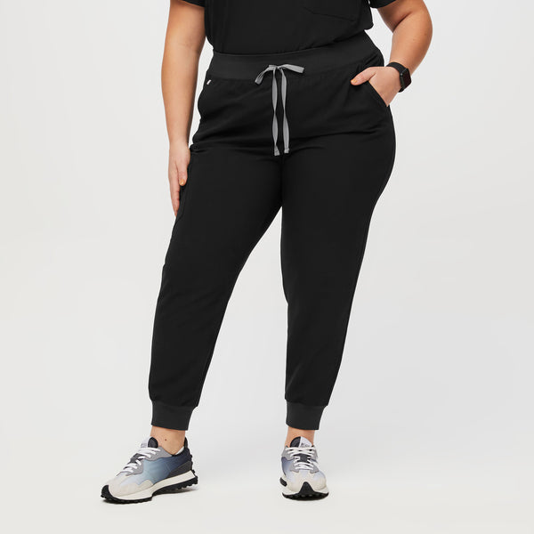 Women's Black Zamora High-Rise™ - Tall Jogger Scrub Pant (3XL - 6XL)