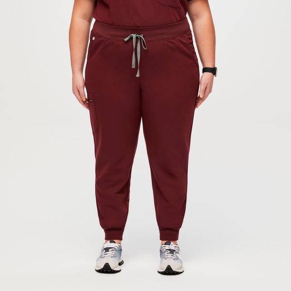 Women's Burgundy Zamora High-Rise™ - Jogger Scrub Pant (3XL - 6XL)