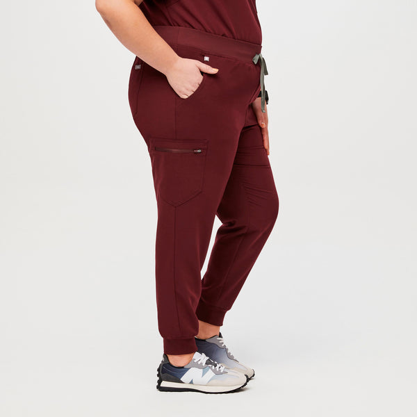 Women's Burgundy Zamora High-Rise™ - Tall Jogger Scrub Pant (3XL - 6XL)