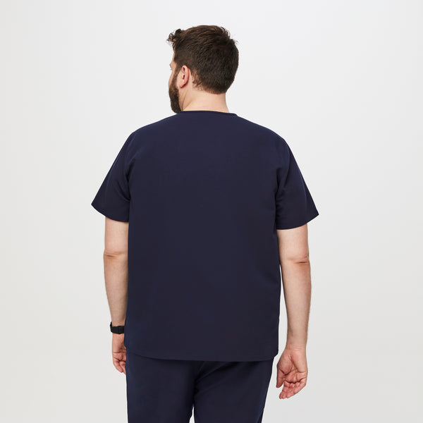 Men's Navy Leon-  Scrub Top™ (3XL - 6XL)