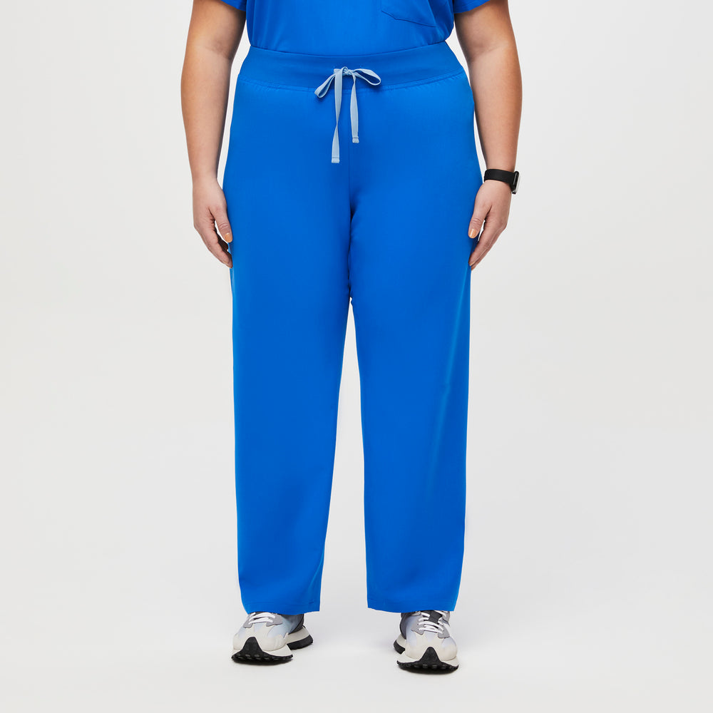 women's Royal Blue High Waisted Livingston™ - Basic Scrub Pants (3XL - 6XL)