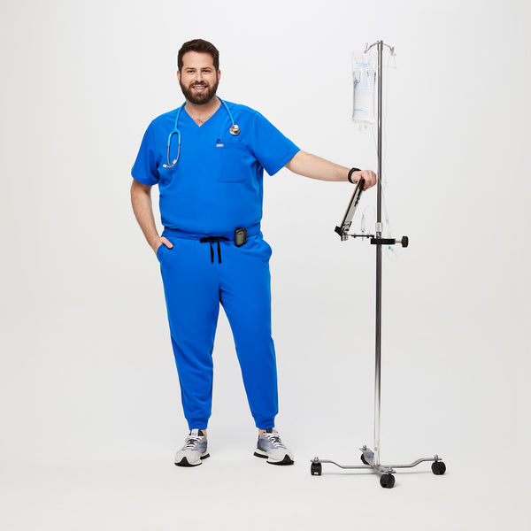 Men's Royal Blue Tansen™ - Short Jogger Scrub Pant (3XL - 6XL)