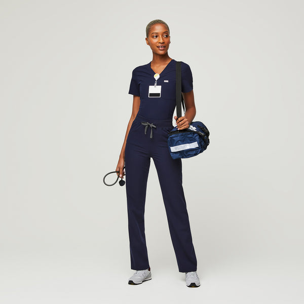 women's Navy Livingston™ High Waisted - Basic Scrub Pants