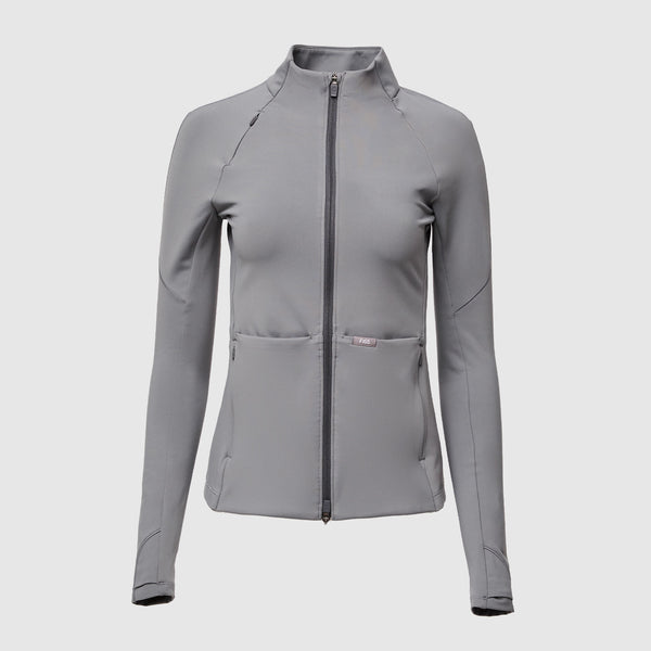 Women's Hibiscus ContourKnit Scrub Jacket