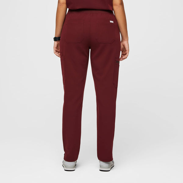 women's Burgundy Yola™ High Waisted 2.0 - Petite Skinny Scrub Pants