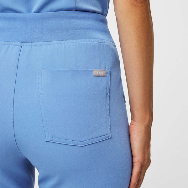 women's Ceil Blue Zamora™ High Waisted - Petite Jogger Scrub Pants