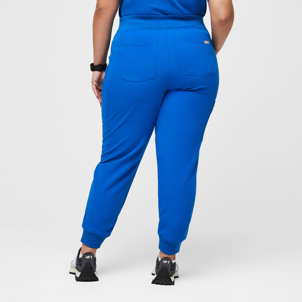 women's Royal Blue High Waisted Zamora™ - Tall Jogger Scrub Pants (3XL - 6XL)