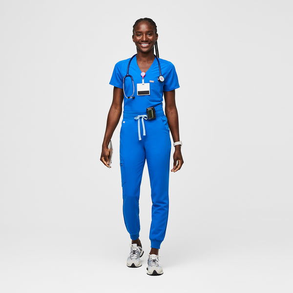women's Royal Blue Zamora™ High Waisted - Jogger Scrub Pants