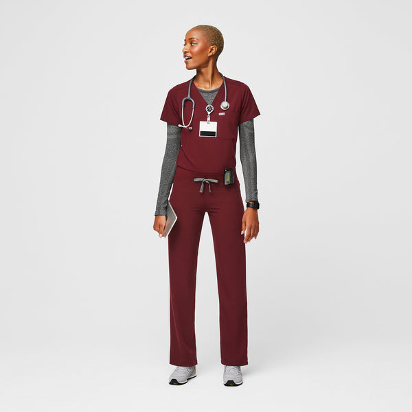 Women's Burgundy Livingston™ - Basic Scrub Pants