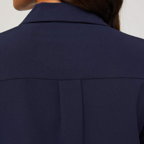 women's Navy Nala - Longsleeve ScrubPolo™