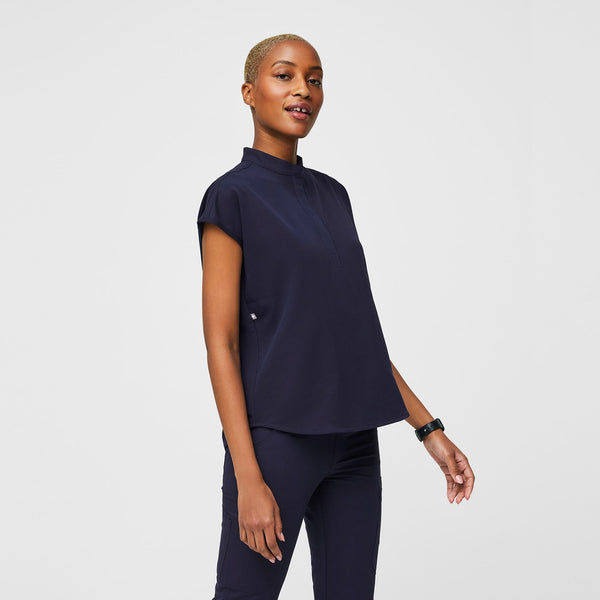 Women's Navy Rafaela™ - Oversized Scrub Top