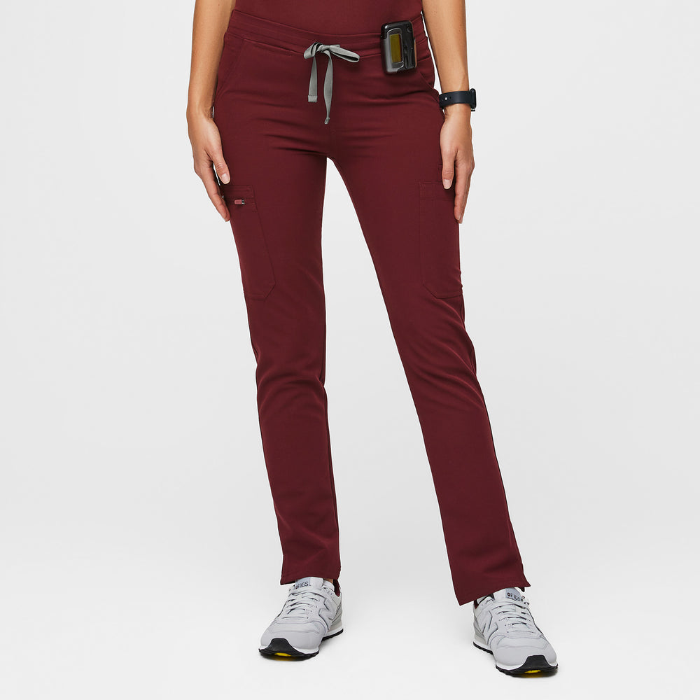 Women's Burgundy Yola™ - Skinny Scrub Pants