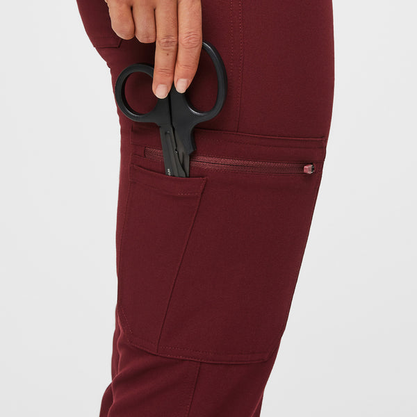 Women's Burgundy Yola™ - Petite Skinny Scrub Pants