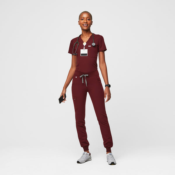 Women's Burgundy Zamora™ - Tall Jogger Scrub Pants